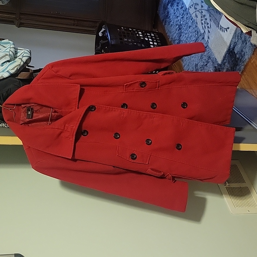 Womans Red Coat XL